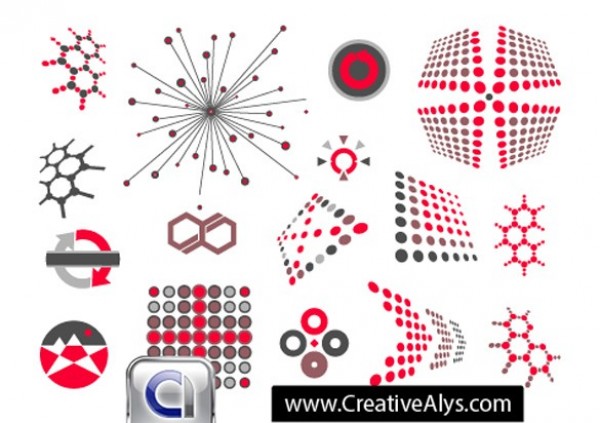 Collection of Dotted Vector Design Elements web vector design elements vector unique ui elements stylish quality original new logo interface illustrator high quality hi-res HD graphic fresh free download free elements download dotted dots detailed design elements design creative ai   