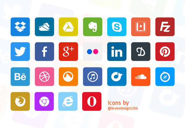 25 Flat Colorful Social Media Icons Set PSD web unique ui elements ui stylish social icons set social icons simple set quality psd pack original new modern interface hi-res HD fresh free download free flat social icons set flat icons flat elements download detailed design creative colorful clean   