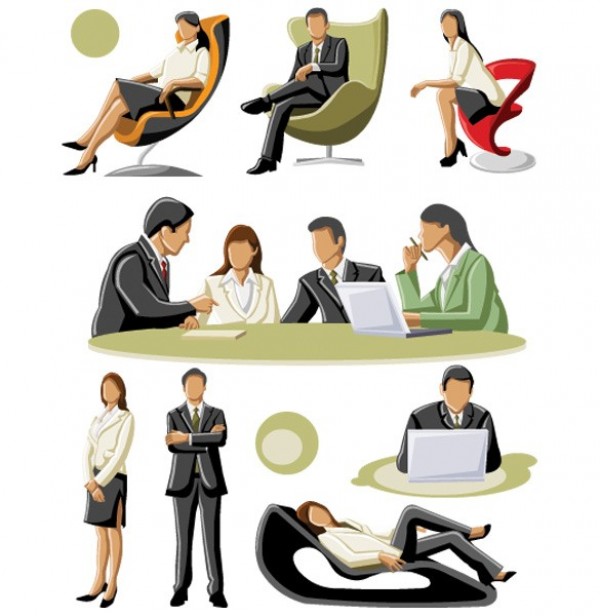 Large Set of Vector Business People working web vector unique ui elements stylish set quality people pack original office workers new interface illustrator high quality hi-res HD graphic fresh free download free elements download detailed design creative company business people business avatars   