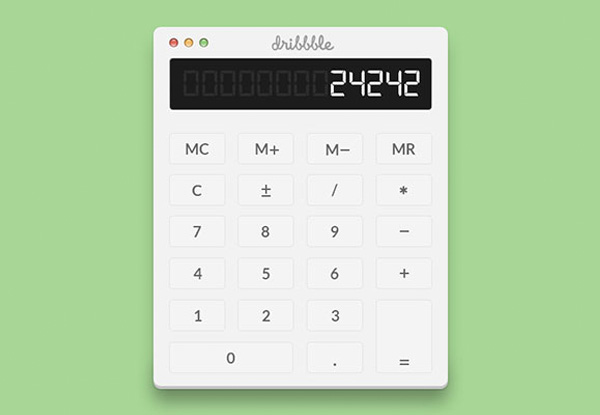 White Simple Mac Calculator PSD white calculator white web unique ui elements ui stylish simple calculator simple quality psd calculator psd original new modern interface hi-res HD fresh free download free elements download detailed design creative clean calculator   