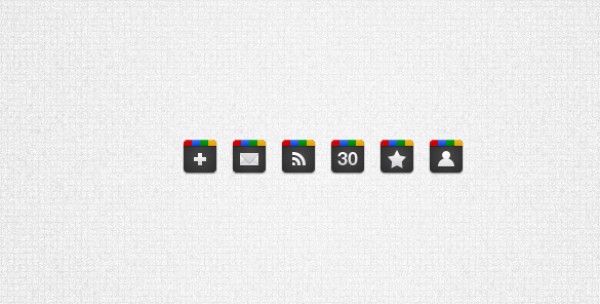 6 Google Icons source files rss psd plus photoshop mail icons icon google plus google free psd free icons contacts calendar bookmarks   