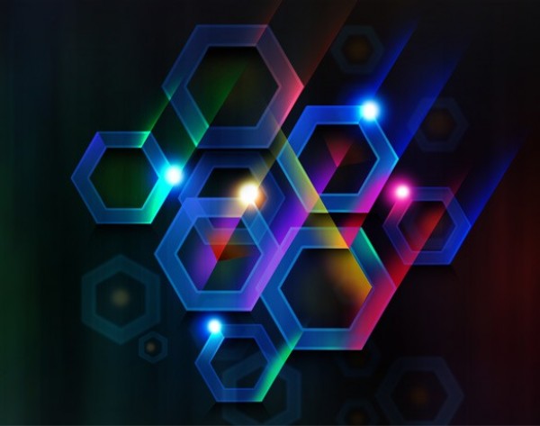 Glowing Hexagon Blue Abstract Background PSD web unique stylish simple quality original new modern hi-res hexagonal HD glowing geometric fresh free download free download design creative colorful clean blue black background   