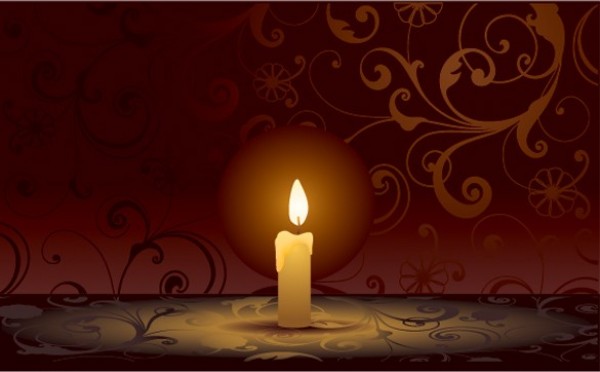 Burning Candle Dark Decorative Background web vector unique ui elements swirls stylish scroll quality original new interface illustrator high quality hi-res HD graphic fresh free download free floral eps elements download detailed design decorative dark creative christmas candle burning candle background   