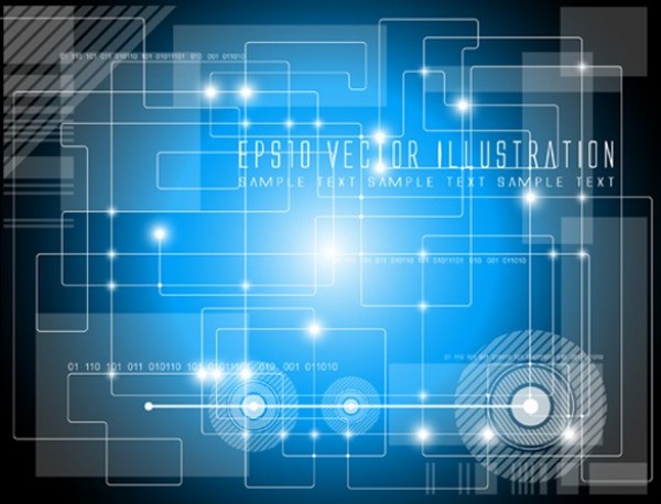 5 Blue Electronic Abstract Vector Backgrounds web vector unique stylish quality original new modern lights illustrator high quality graphic futuristic fresh free download free electronic download digital design creative blue background abstract   