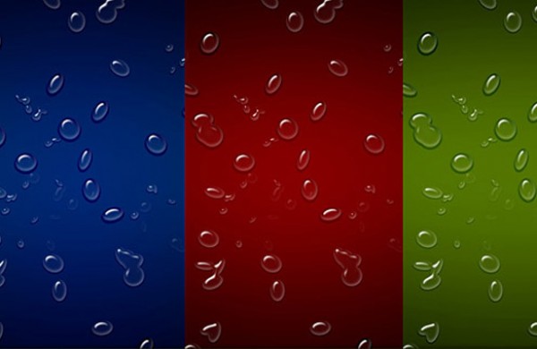 Realistic Water Droplets on Background waterdrops water vectors vector graphic vector unique red realistic quality psd photoshop pack original modern illustrator illustration high quality green fresh free vectors free download free Drops droplets download creative blue background ai   