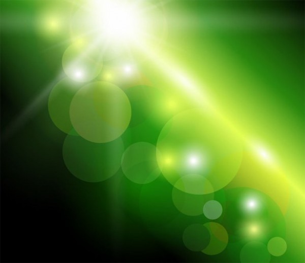 Sun Glow Green Bokeh Abstract Vector Background web vector unique ui elements sunlight stylish rays quality original new nature natural light interface illustrator high quality hi-res HD green graphic glow fresh free download free eps elements download detailed design creative bokeh background   