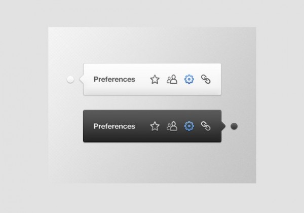 2 Preferences Iconic Tooltips Set PSD web unique ui elements ui tooltip toolbar stylish set quality psd preferences popup original new modern light interface icons hi-res HD fresh free download free elements download detailed design dark creative clean   