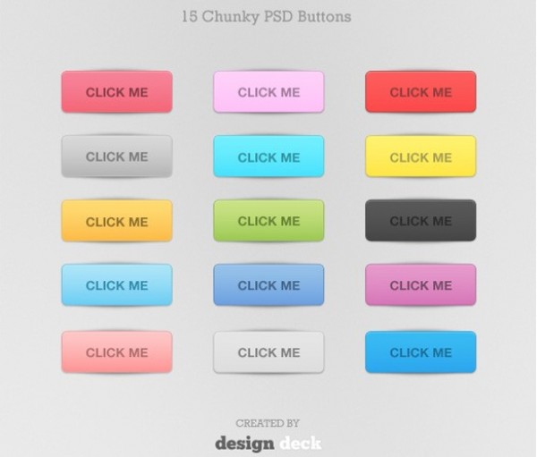 9 Chunky Button Pack PSD web unique ui elements ui buttons ui stylish simple quality original new modern interface hi-res HD fresh free download free elements download detailed design creative colors clean chunky buttons   