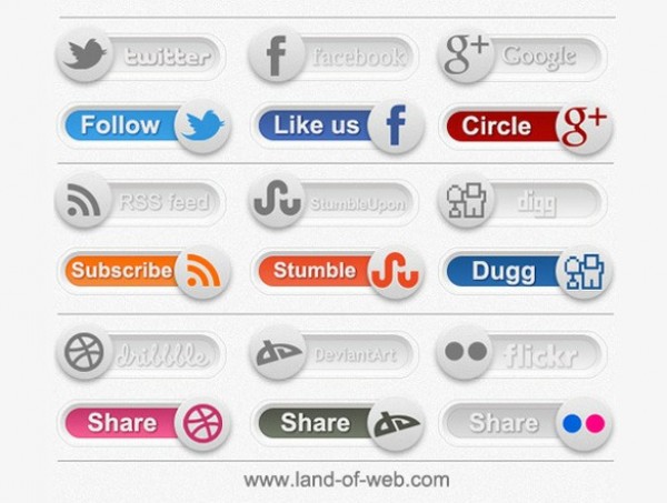 18 Social Share Toggle Switches Set PSD web unique ui elements ui toggles toggle switch stylish social share buttons social share social quality psd original on/off new networking modern interface hi-res HD fresh free download free elements download detailed design creative clean bookmarking   
