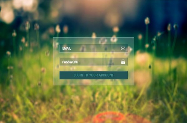 Transparent Organic Login Form Interface PSD web unique ui elements ui transparent login transparent stylish signin quality psd original organic new modern login form login interface hi-res HD fresh free download free form field email elements download detailed design creative clean button   