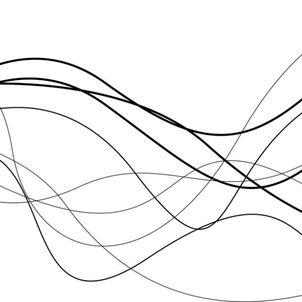 Line Art wavy lines black background art abstract   