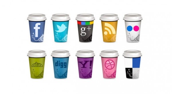 10 Take-out Coffee Cup Social Icons Set PNG web unique ui elements ui take out cup stylish social simple set quality png original new networking modern media interface icons hi-res HD fresh free download free elements download detailed design cup creative coffee cup icons clean bookmarking   