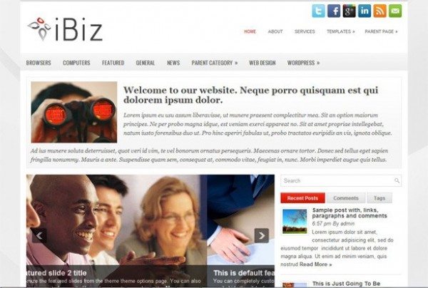 iBiz Business WP WordPress Theme Website wp wordpress widgets website webpage web unique ui elements ui theme stylish slideshow quality portfolio php original new modern interface iBiz html hi-res HD fresh free download free elements dropdown menu download detailed design css creative clean business   