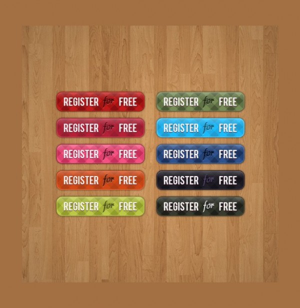 Register for Free Patterned Buttons PSD web unique ui elements ui stylish simple register for free register button register quality psd patterned buttons patterned pat original new modern interface hi-res HD fresh free download free elements download detailed design creative clean buttons   