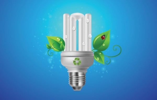 Eco Energy Saving Bulb with Leaves Graphic web water drops unique ui elements ui stylish quality psd original new modern light bulb leaves interface hi-res HD green fresh free download free florescent bulb energy saving bulb elements ecology eco download detailed design creative clean   