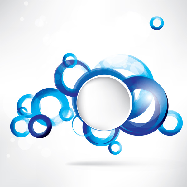 Blue Circles Abstract Vector Background white vector spheres free download free circles bubbles blue background abstract   