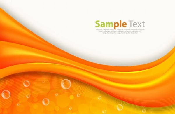 Abstract Orange Waves Vector Background web wave vector unique stylish quality original orange illustrator high quality graphic fresh free download free eps download design curve creative bubbles background abstract   