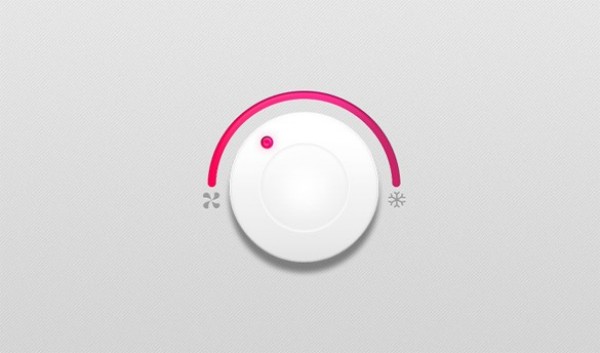 Clean White Control Knob Interface PSD white knob white web volume unique ui elements ui stylish simple quality psd pink original new modern knob interface hi-res HD fresh free download free elements download detailed design creative control knob clean   