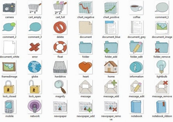 60 Cool Hand Drawn Web Icons Set web icons web unique ui elements ui stylish sketched simple set quality png pack original new modern interface icons hi-res HD hand drawn icons hand drawn fresh free download free elements download detailed design creative clean   