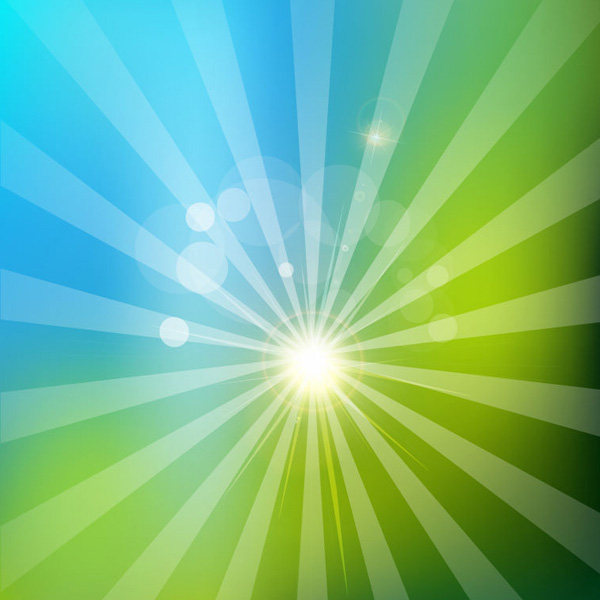 Blue Green Solar Rays Vector Background web vector unique ui elements sun rays stylish solar rays quality original new lights interface illustrator high quality hi-res HD green graphic glowing fresh free download free flare eps elements download detailed design creative bokeh blue background abstract   