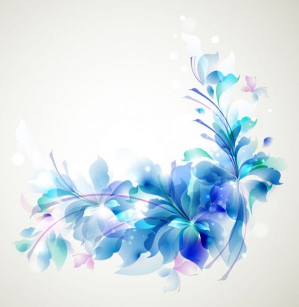 Exotic Blue Floral with Butterflies Vector Background web vector unique stylish quality original illustrator high quality graphic fresh free download free flowers floral exquisite exotic eps download design delicate creative butterflies blue background ai   