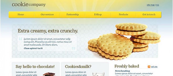Cookie temaplate photoshop template   