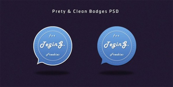 2 Stylish Round Web Badges/Stickers Set PSD web unique ui elements ui tooltip stylish sticker set round quality psd price tag original new modern label interface hi-res HD fresh free download free elements download detailed design creative clean blue badge   