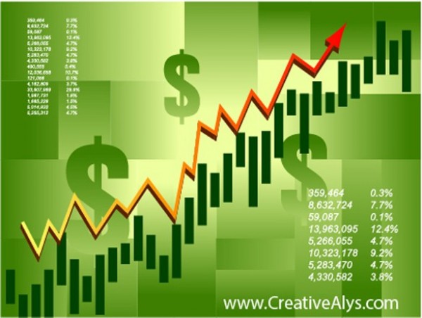 Green Financial Graph Vector Background web vector unique ui elements stylish squares quality original new interface illustrator high quality hi-res HD growth green graphic graph geometric fresh free download free financial elements download detailed design creative business bars background arrow ai abstract   