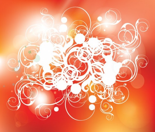 Orange Glow Abstract Swirls Vector Background web vector unique swirls stylish splatter quality original orange illustrator high quality graphic glowing fresh free download free download design creative background ai abstract   