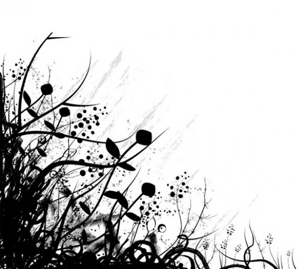 Silhouette Foliage Abstract Vector Background web vector unique ui elements stylish silhouette quality plants original organic new nature natural interface illustrator high quality hi-res HD grunge grasses graphic fresh free download free foliage eps elements download detailed design creative background abstract   