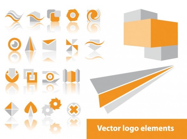 20 Geometric Vector Shape Logotypes Set web vector unique ui stylish shapes set quality original orange new logotypes logos interface illustrator high quality hi-res HD grey gray graphic fresh free download free elements download detailed design creative abstract   