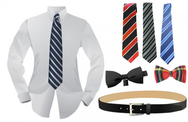 Dressed for Business Vector Clothing work web wear vectors vector graphic vector unique ultimate ui elements ties quality psd png photoshop pack outfit original new modern jpg illustrator illustration ico icns high quality hi-def HD fresh free vectors free download free fashion elements dress shirt download design creative business clothes. clothing business bow tie belt ai   