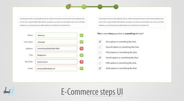 Clean eCommerce Second Step UI PSD web unique ui elements ui stylish step simple quality purchase information original online store online purchase new name form modern interface input information input hi-res HD fresh free download free elements ecommerce download detailed design creative clean   