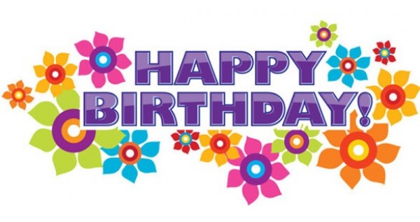 Glossy Floral Happy Birthday Vector Banner web vector unique ui elements stylish quality original new interface illustrator high quality hi-res HD happy birthday graphic fresh free download free flowers floral elements download detailed design creative banner   