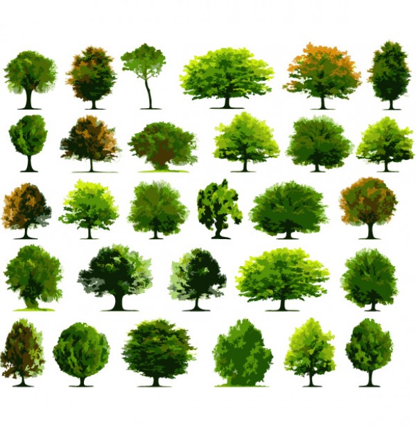 30 Varieties of Vector Tree Illustrations web vectors vector graphic vector variety unique ultimate tree quality photoshop pack original new nature modern illustrator illustration high quality green fresh free vectors free download free forest download design creative ai   