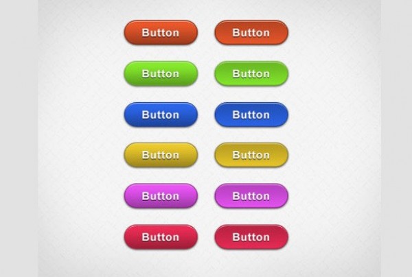 6 Rounded Colorful UI Buttons Set PSD web unique ui elements ui stylish states set quality psd pressed original new modern interface hover hi-res HD fresh free download free elements download detailed design creative colorful clean buttons blue   