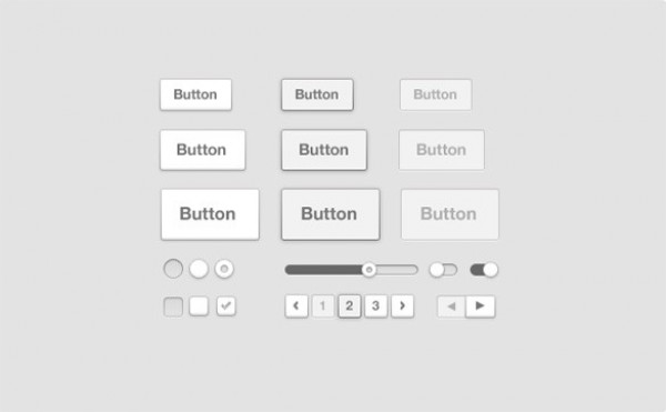 Light Flat Web UI Elements Kit PSD web unique ui set ui kit ui elements ui stylish set radio buttons quality psd progress bar pagination original new modern light ui kit light kit interface hi-res HD fresh free download free forward/back buttons flat elements download detailed design creative clean check boxes buttons   