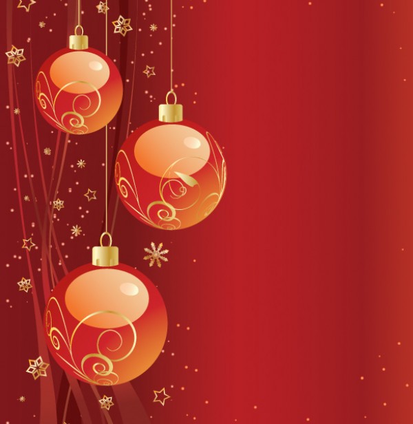 Vector Christmas Ornament Background xmas vectors vector graphic vector unique red quality photoshop pack ornaments original modern illustrator illustration holiday high quality fresh free vectors free download free download creative christmas ball background ai   