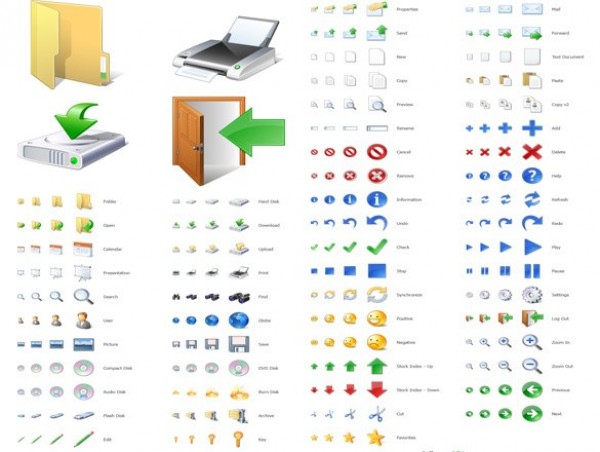 59 "Must Have" Windows 7 Icons Pack windows 7 icons web unique ui elements ui stylish simple quality printer icon original new modern interface icons hi-res HD fresh free download free elements download dock icons detailed design creative clean   