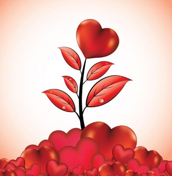 Romantic Heart Valentine Vector Graphics web vector valentine's day Valentine unique stylish red quality original illustrator high quality heart tree heart elements heart graphic fresh free download free download design creative   