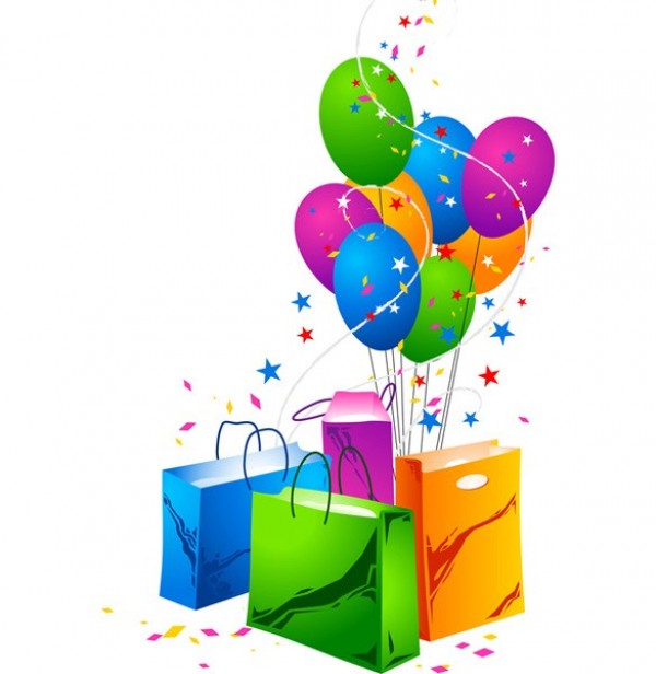 Festive Shopping Bags & Balloons Vector web vector unique ui elements stylish shopping bags quality party original new interface illustrator high quality hi-res HD graphic fresh free download free festive elements download detailed design decorations creative colorful birthday balloons   