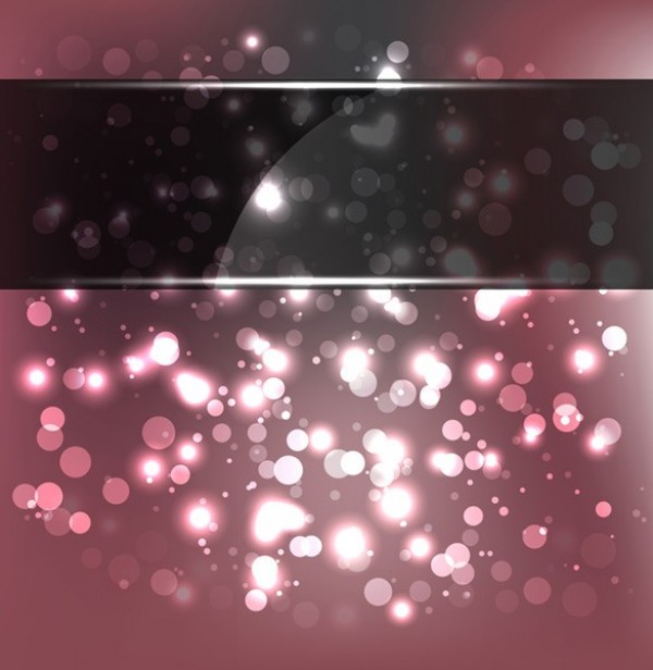 Sparkling Bokeh Abstract Vector Background web vector unique ui elements stylish sparkling quality pink original new lights illustrator high quality hi-res HD graphic glass fresh free download free eps download design creative bokeh black background   