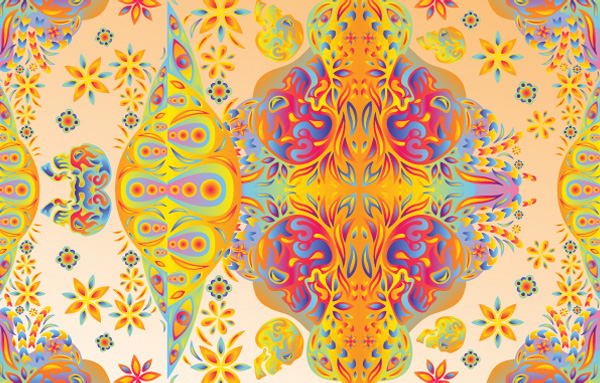 Colorful  Psychedelic Pattern Background web vector shapes vector unique ui elements stylish skulls shapes quality Psychedelic Background psychedelic pattern original new interface illustrator hippie high quality hi-res HD graphic fresh free download free floral eyes elements download detailed design creative background ai   