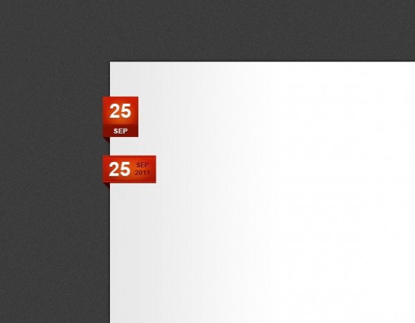 2 Sweet Blog Post Date Box/Tabs PSD web unique ui elements ui tag tab stylish red quality psd post date original new modern minimal interface hi-res HD fresh free download free elements download detailed design date creative clean blog post badge   