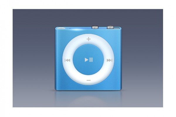 Apple iPod Shuffle Audio Player Icon PSD web unique stylish simple quality original new modern iPod shuffle ipod audio player iPod icon hi-res HD fresh free download free download design creative clean blue audio player   
