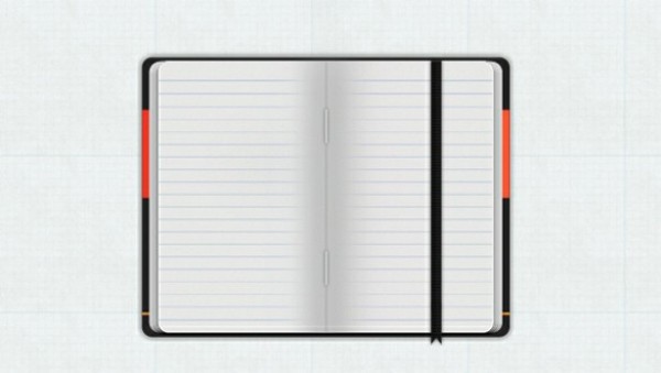 Deluxe Moleskin Notebook Design PSD web unique ui elements ui stylish ruled lines quality psd original open notebook open book notebook new moleskin modern lined leather cover interface hi-res HD fresh free download free elements download diary detailed design creative clean bookmark   