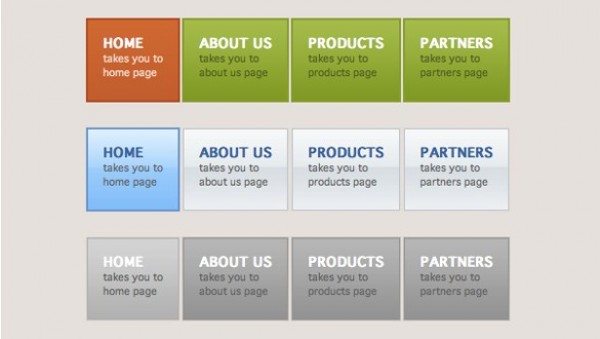 3 Attractive Jungle CSS Menu Set with PSD web unique ui elements ui stylish set quality psd original new navigation modern menu jungle menu jungle interface html hi-res HD fresh free download free elements download detailed design css creative clean box   