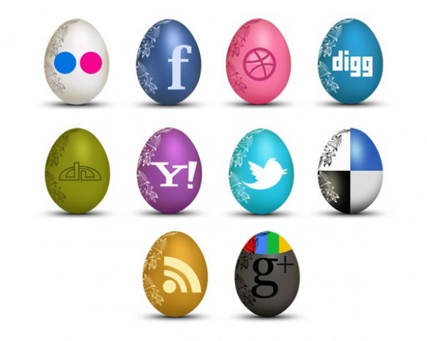 10 Easter Egg Social Icons Set PNG web unique ui elements ui stylish social simple set quality png original new networking modern media interface icons hi-res HD fresh free download free elements egg social icons egg icons easter egg download detailed design creative clean bookmarking   