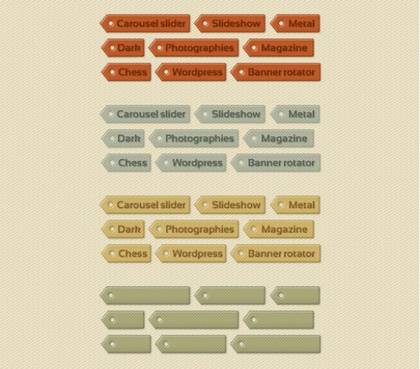 Awesome Grunge Cloud Tags Set PSD yellow web unique ui elements ui tags stylish set retro quality psd original orange new modern interface hi-res HD grungy grunge green fresh free download free elements download detailed design creative cloud tags cloud clean   