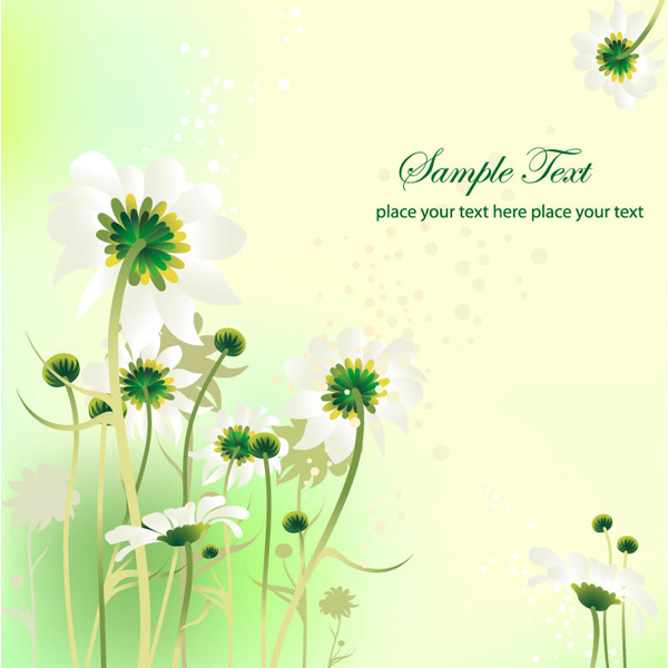 Gentle Flowers Abstract Summer Background web vector unique ui elements summer stylish soft quality original new interface illustrator high quality hi-res HD green graphic glowing gentle fresh free download free flowers floral eps elements download detailed design delicate creative card background abstract   